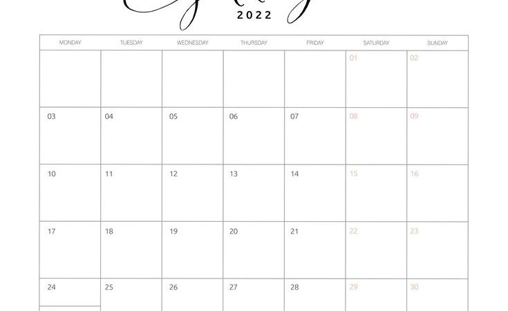 Free Calendar Template: Get Organized and Stay On Track