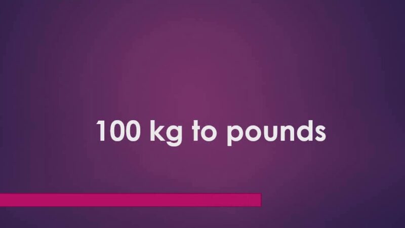 100kg in pounds